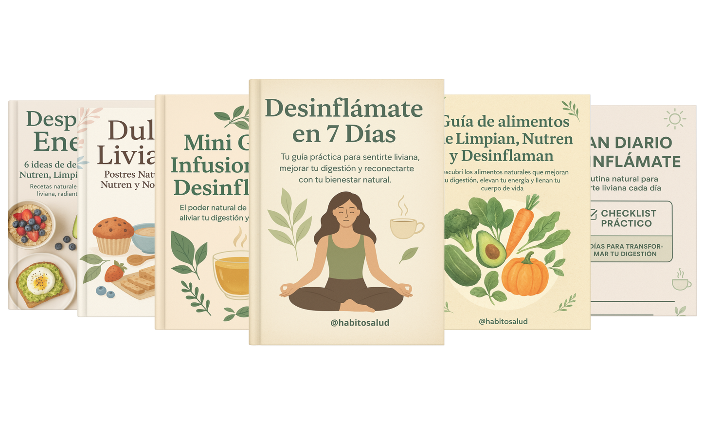 “Reset Natural: 7 Días para Desinflamarte y Sentirte Liviana” + 4 BONOS de regalo🎁